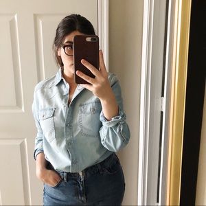 NWT J Crew Denim Button Down